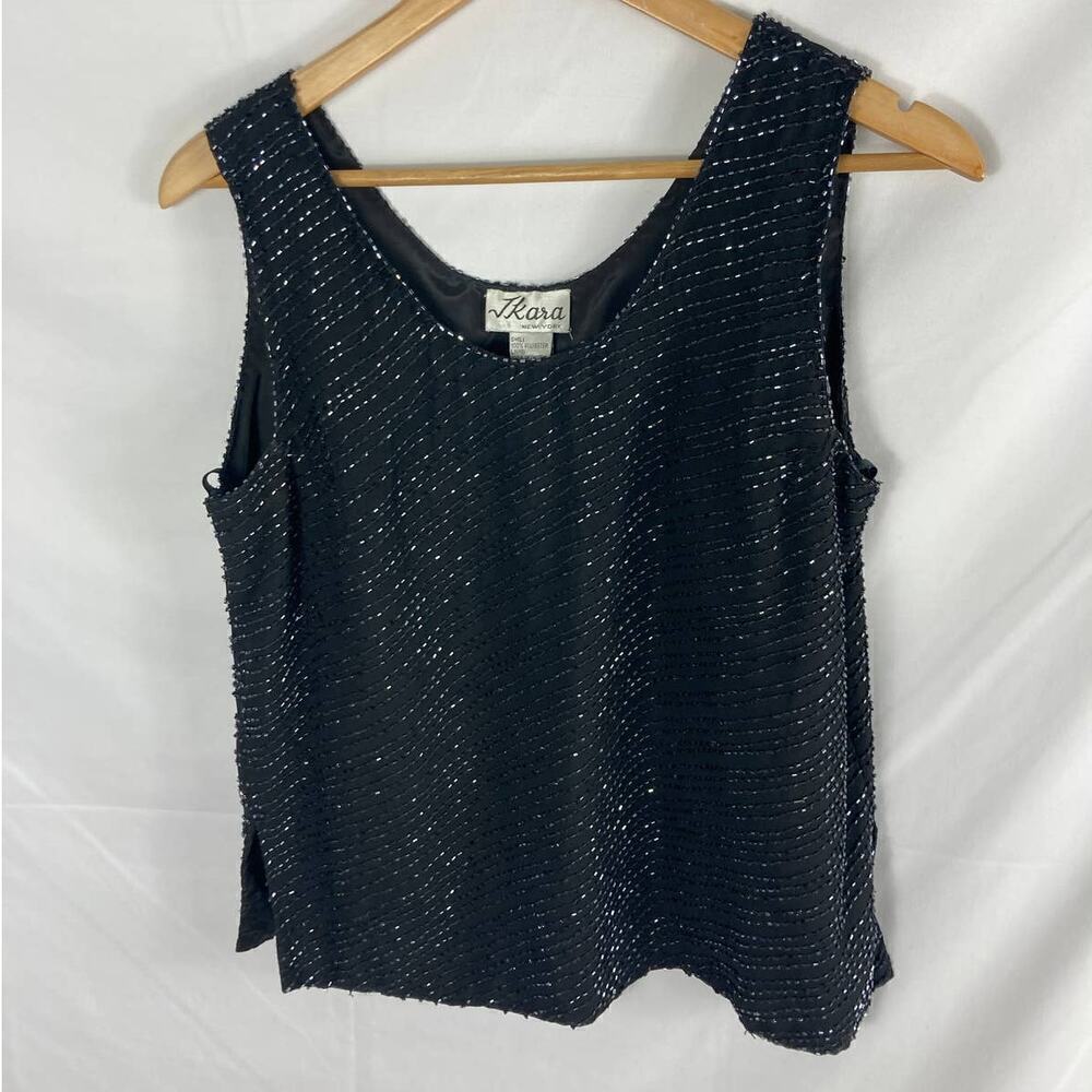 JKara Beaded Blouse Size Medium